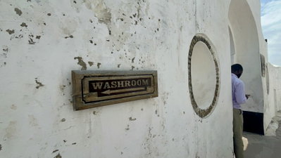 Typical labeling style at the Elmina castle and, Elmina, 2025