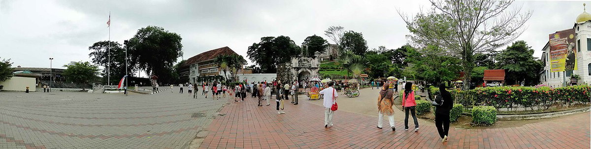 A Famosa in Panorama view, Melaka, Malacca City, Malaysia, 2010