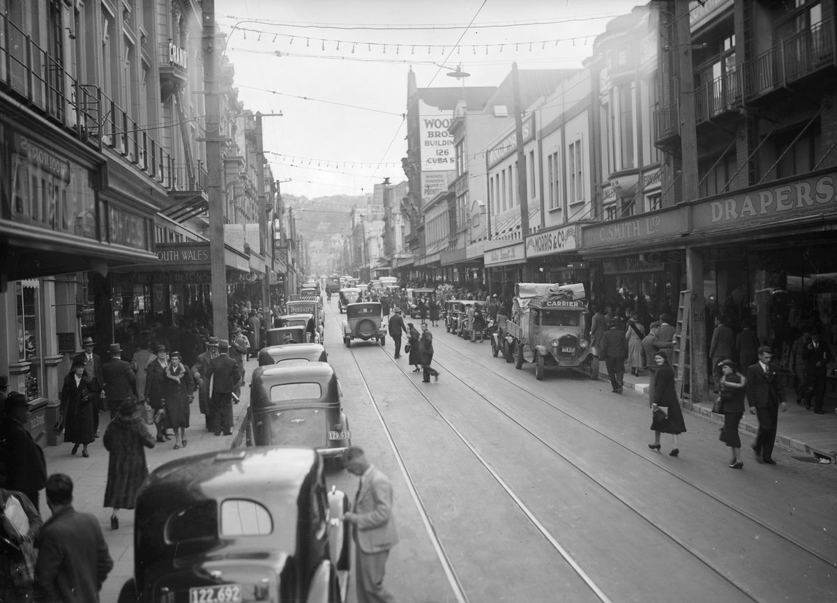 Cuba Street, Wellington, Wellington, New Zealand, 1939