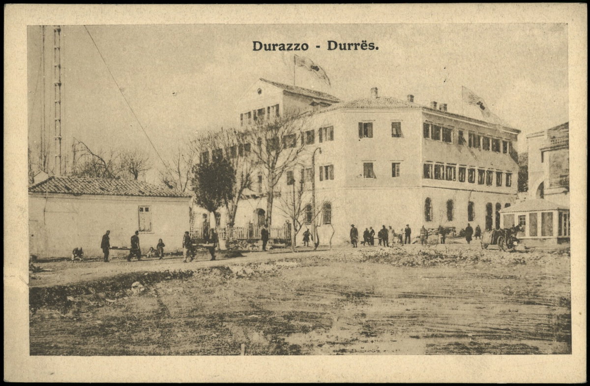 Konak of Durrës (postcard), Durrës, Albania, 1910