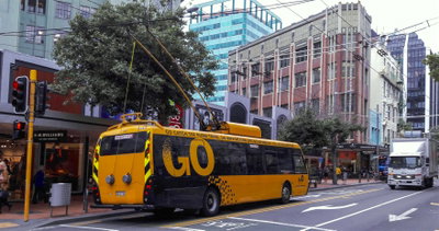 prototype Designline trolleybus, Wellington, 2017
