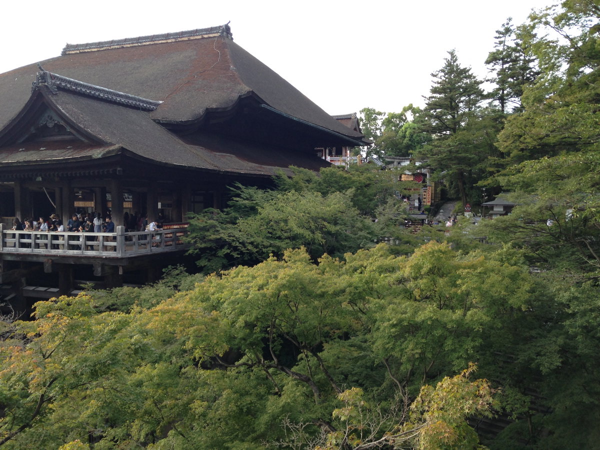 Main Hall of Kiyomizudera Temple and Jishu Shrine, Kyoto, Japan, 2015