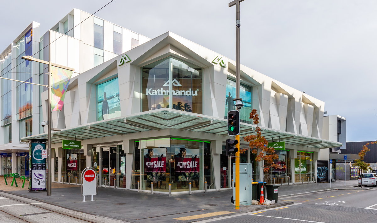 Kathmandu shop at Colombo St, Christchurch, Canterbury, New Zealand, Christchurch, New Zealand, 2020
