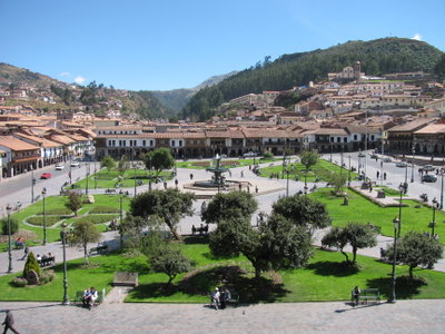 Plaza de Armas, from the Jesuit church, Cusco, 2009