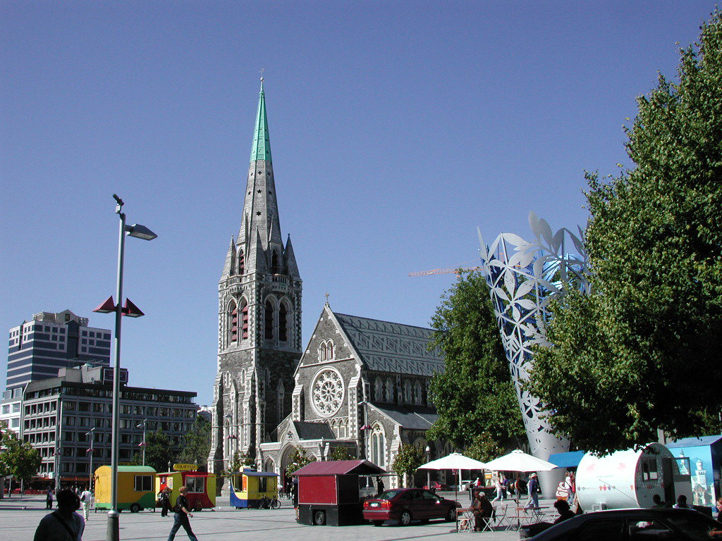 Christchurch Cathedral and Cathedral Square, Christchurch, New Zealand, 2008
