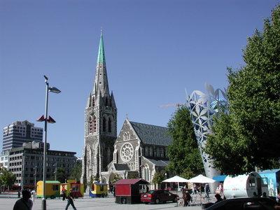 Christchurch Cathedral and Cathedral Square, Christchurch, 2008