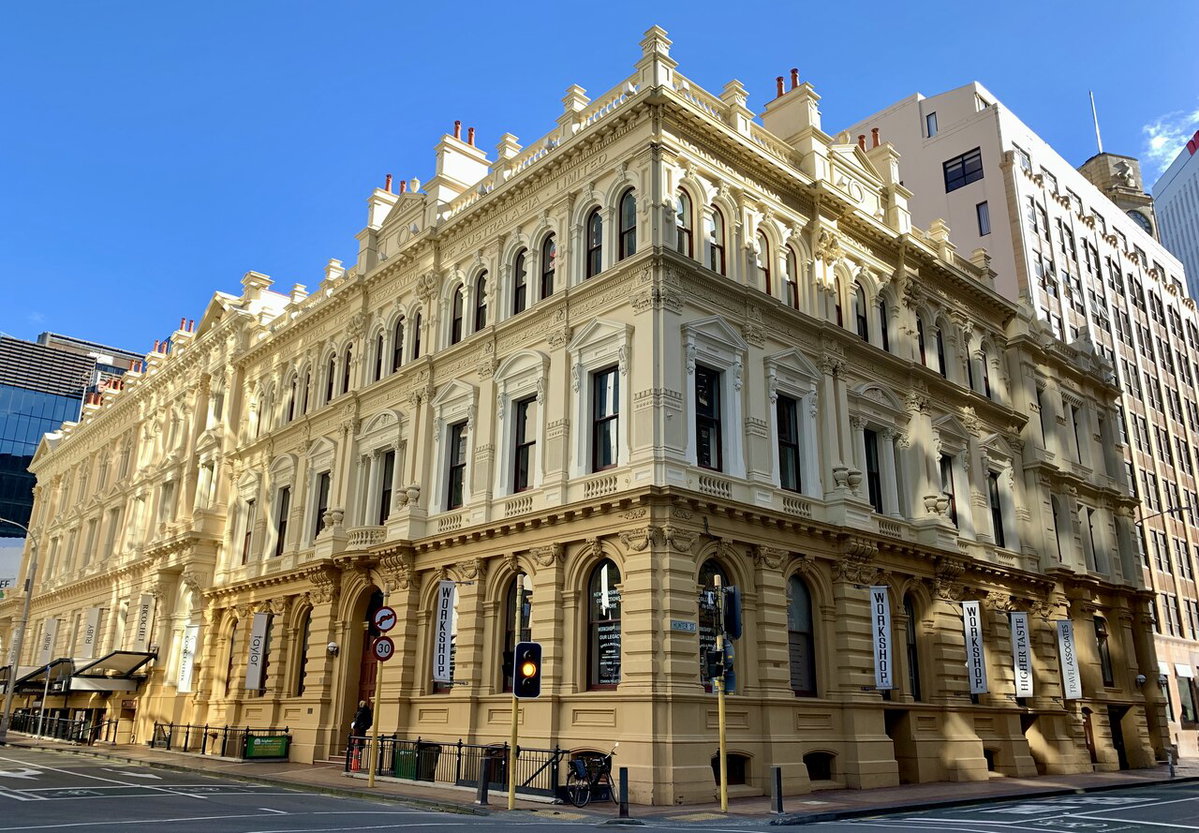 Bank of New Zealand Building Customhouse Quay and Hunter Street, Wellington, New Zealand, 2021