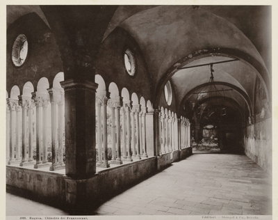 EU: Kloostergang van het Franciscanerklooster te Dubrovnik (1900), Dubrovnik, 1900
