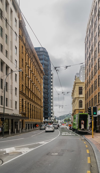 Hunter Street in Wellington, Wellington, 2017