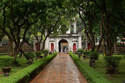 Main gate of the Temple of Literature, Hanoi, Vietnam, 0929, Hanoi, 2024