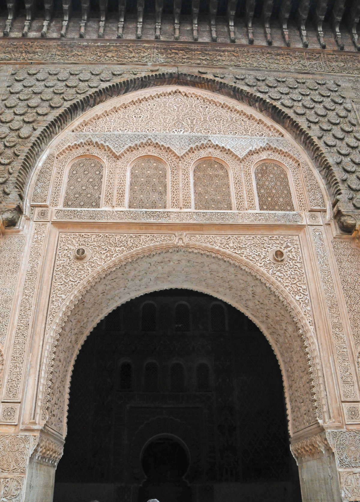 Shrine off th main courtyard at the Ben Youssef Madrassa, Marrakech, Morocco, Marrakech, Morocco, 2012