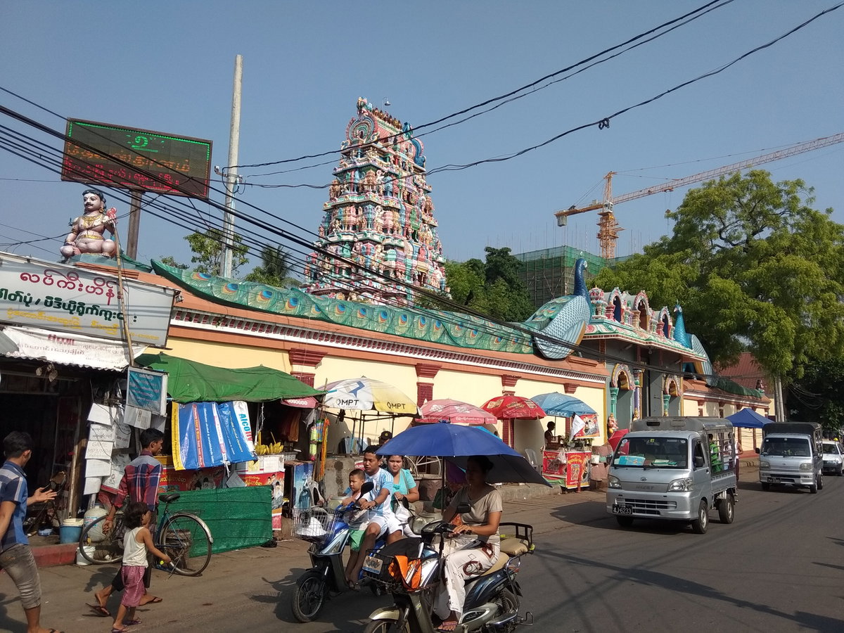 Murugan Hindu Temple yankin yangoon, Yangon, Myanmar, 2018