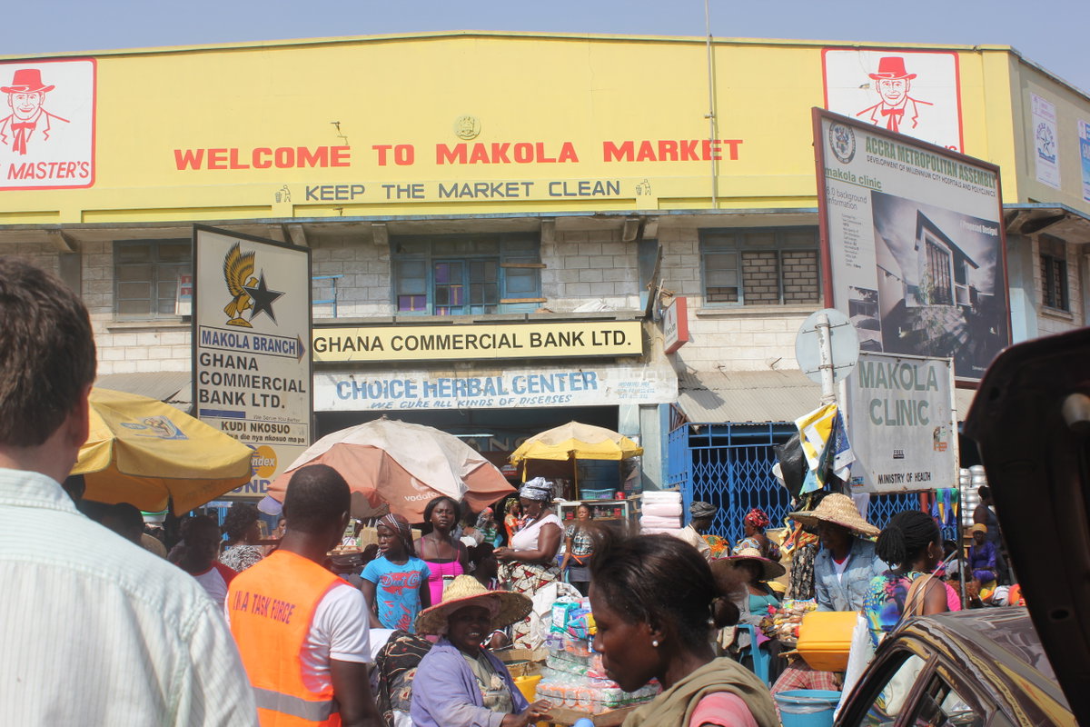 Makola Market Entrance, Accra, Ghana, Accra, Ghana, 2013