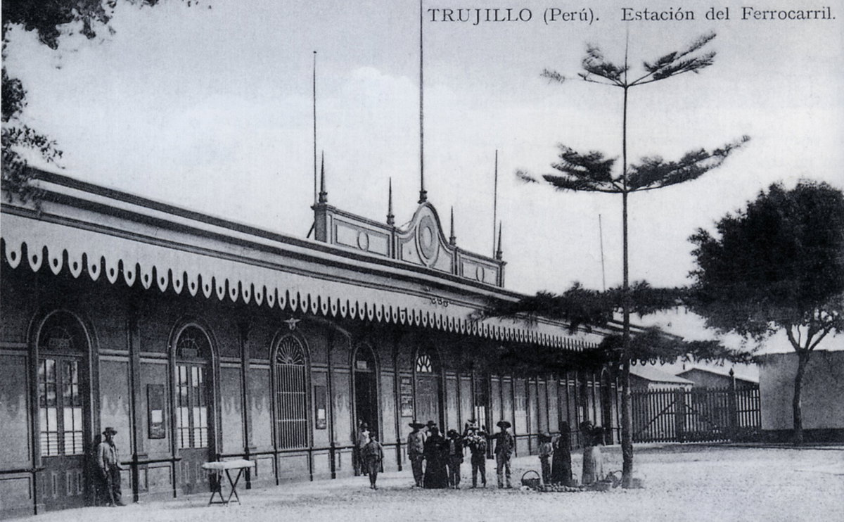 Trujillo (Peru) Estación del Ferrocarril, Trujillo, Peru, 1900