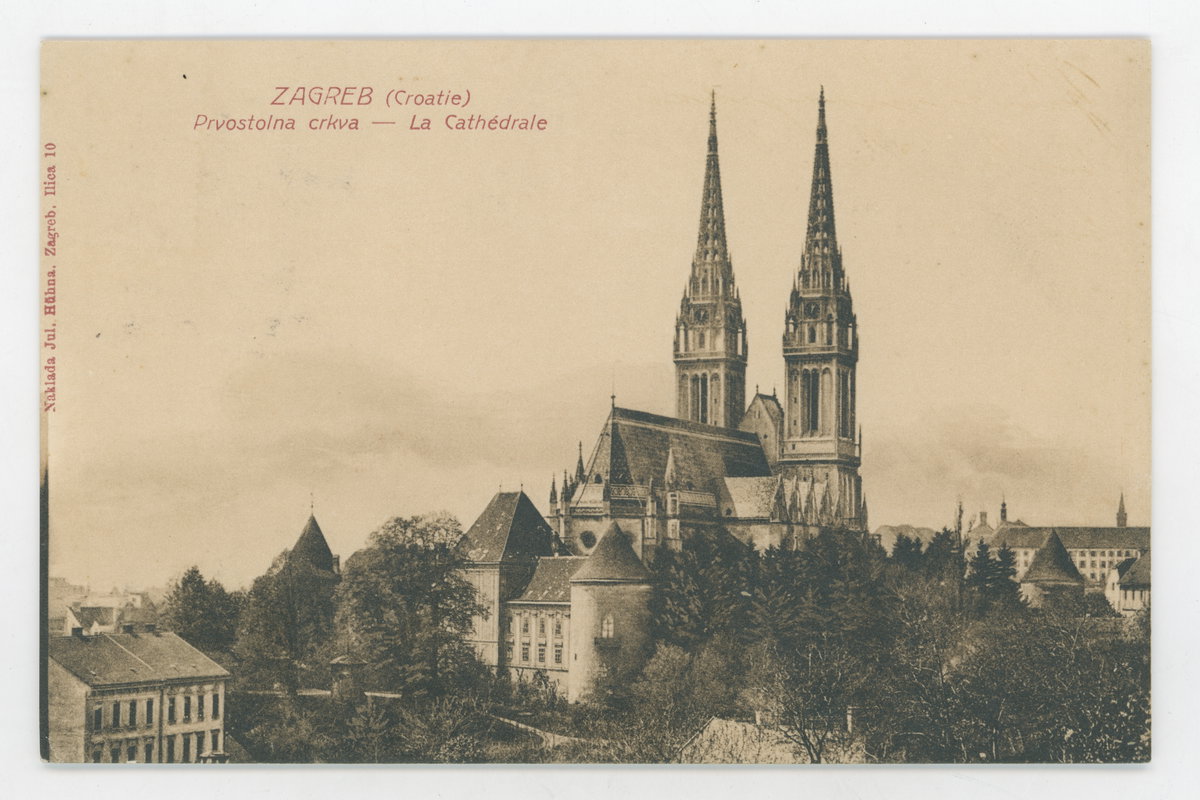 EU: Zagreb - Cathedral (1912), Zagreb, Croatia, 1912