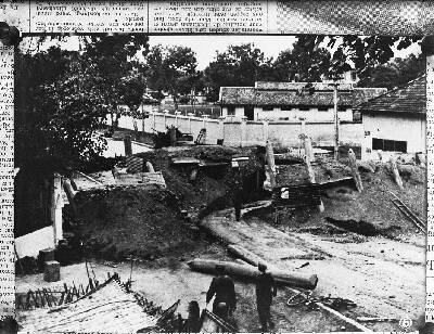 EU: Ongeregeldheden in Indo-China. Barricades te Hanoi (1947), Hanoi, 1947