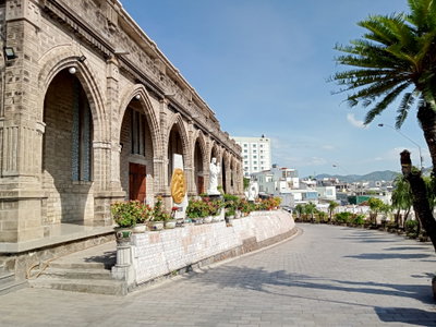 Entrance of Nha Trang Cathedral, Nha Trang, 2022