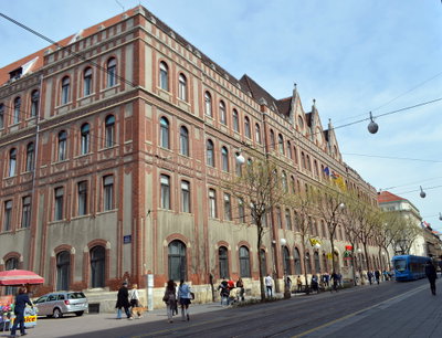 The Post Office and administrative building in Zagreb, Zagreb, 2014