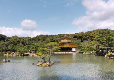 Water reflections of the Golden Pavilion, Kyoto, 2009