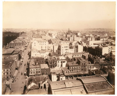 Sydney, looking south from Fred Hardie - Photographs of Sydney, Newcastle, New South Wales and Aboriginals for George Washington Wilson and Co, Sydney, 1893