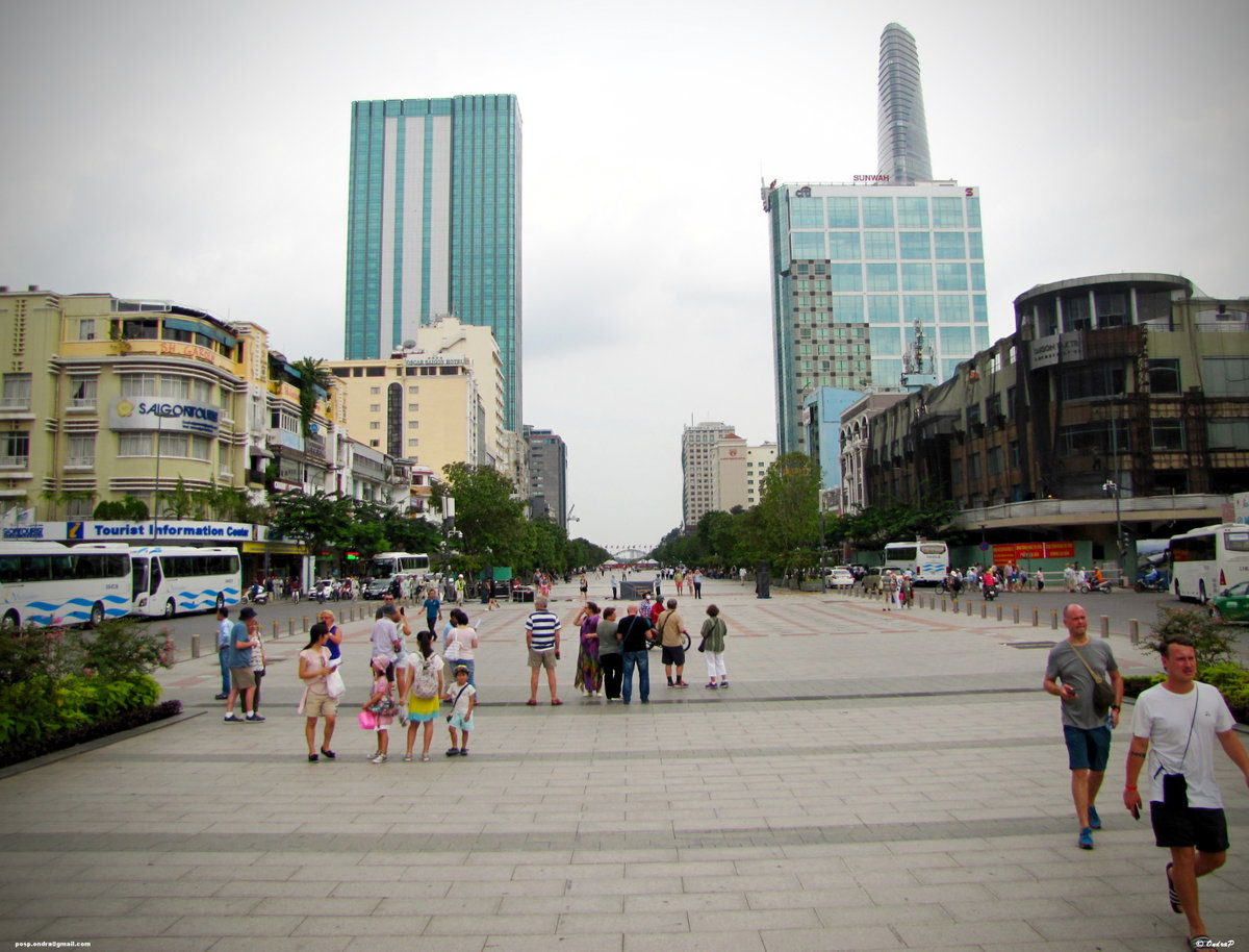 Nguyen Hue Pedestrian Street, Ho Chi Minh City, Vietnam, 2016