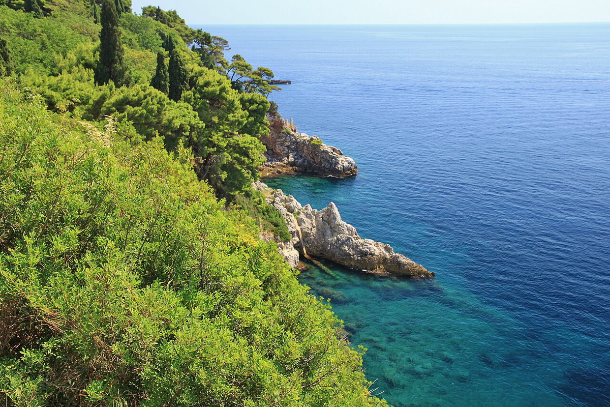 Dubrownik, Widok na morze z tarasu widokowego, Dubrovnik, Croatia, 2011