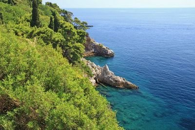 Dubrownik, Widok na morze z tarasu widokowego, Dubrovnik, 2011