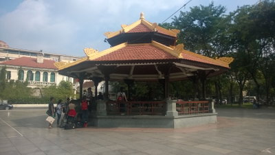Band stand near the statue of Ly Thai To, Hanoi, 2014