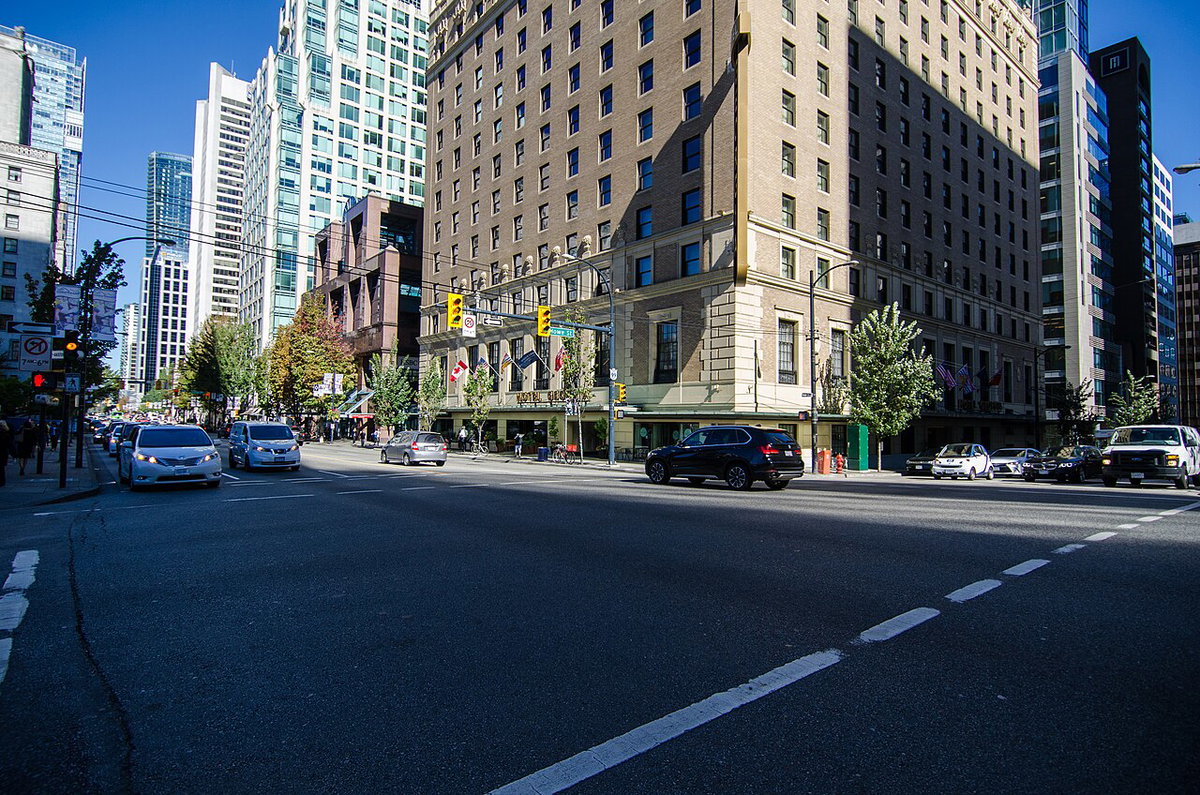 West Georgia Street & Howe Street, Vancouver, Canada, 2016