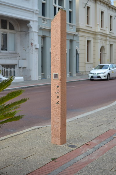 Kim Scott monument, Fremantle, 2016