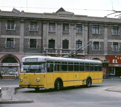 Ex-Schaffhausen trolleybus 203 in Valparaíso, Valparaíso — photos through time