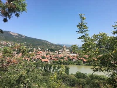 View of Mtskheta from Armaztsikhe-Bagineti open-air museum 01, Mtskheta — photos through time