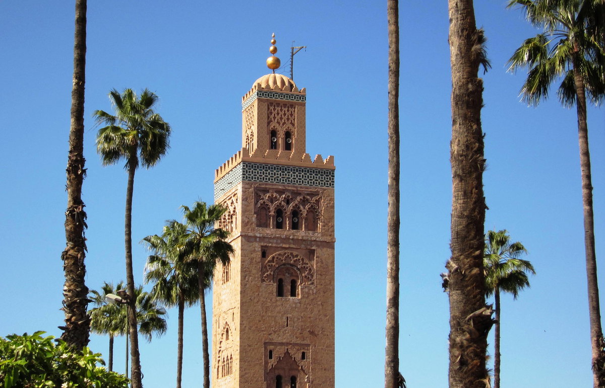 Das Minarett der Koutoubia-Moschee, Marrakesch, Marrakech, Morocco, 2011