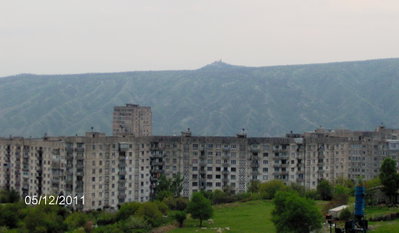 თელეთის მონასტრის ხედი მახათიდან, Tbilisi, 2011