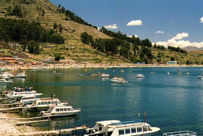 Embarcadero, Lago Titikaka, Bolivia, Copacabana, 2011