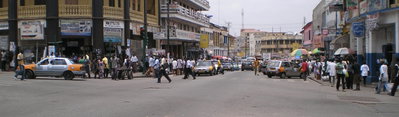 Kumasi highstreet (shopping street) – The Panoramic view, Kumasi, 2008
