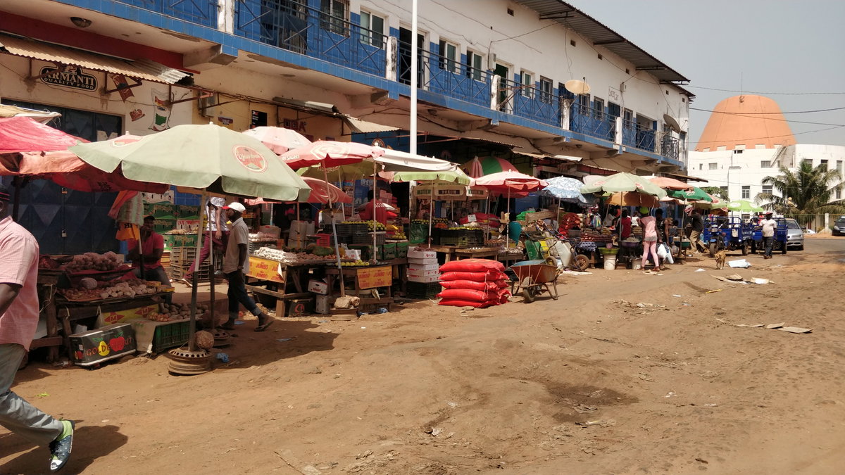 Mercado central de Bissau, Bissau, Guinea-Bissau, 2019