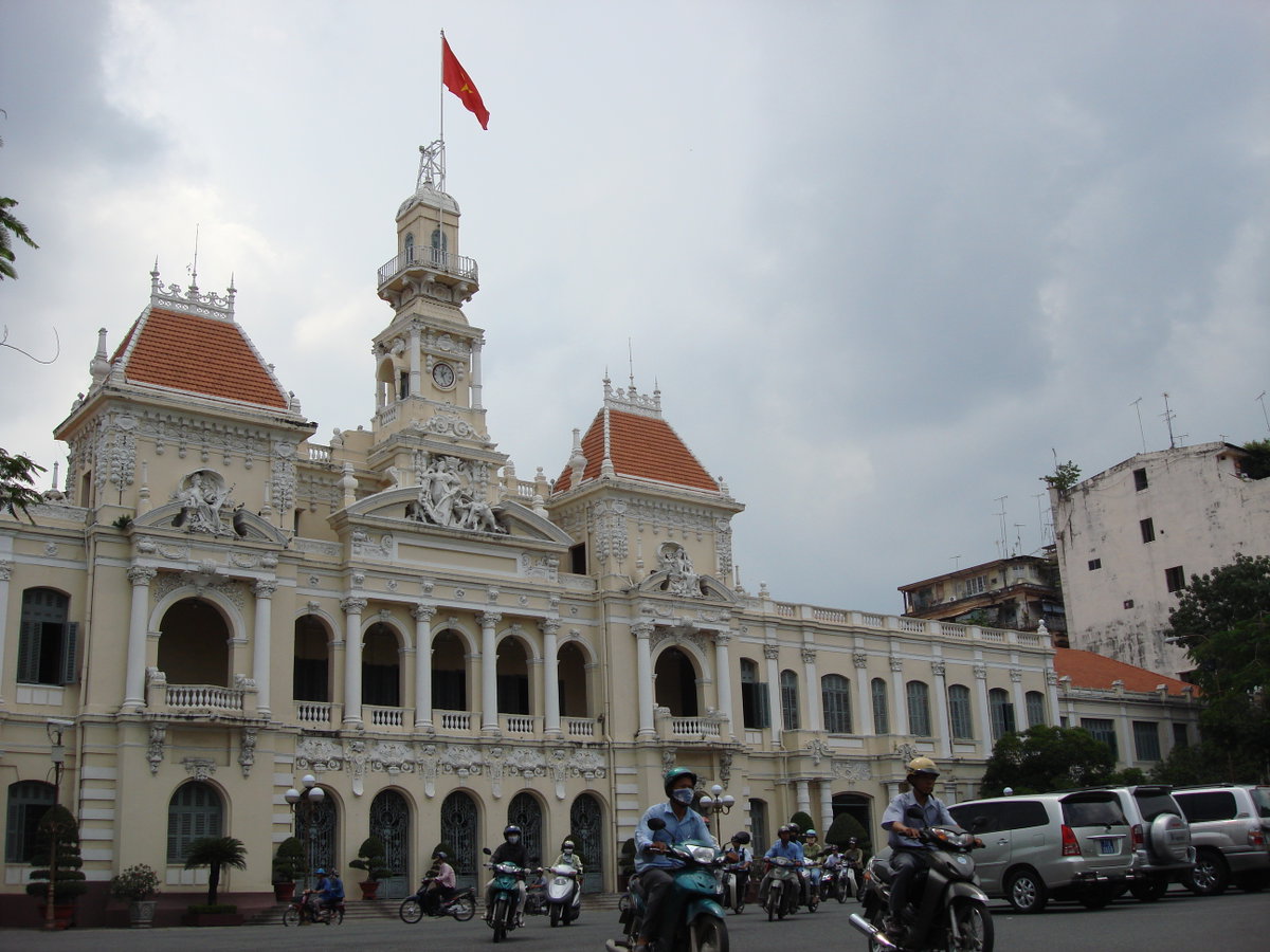 Lascar Ho Chi Minh City Hall (Hotel de Ville de Saigon), Ho Chi Minh City, Vietnam, 2008